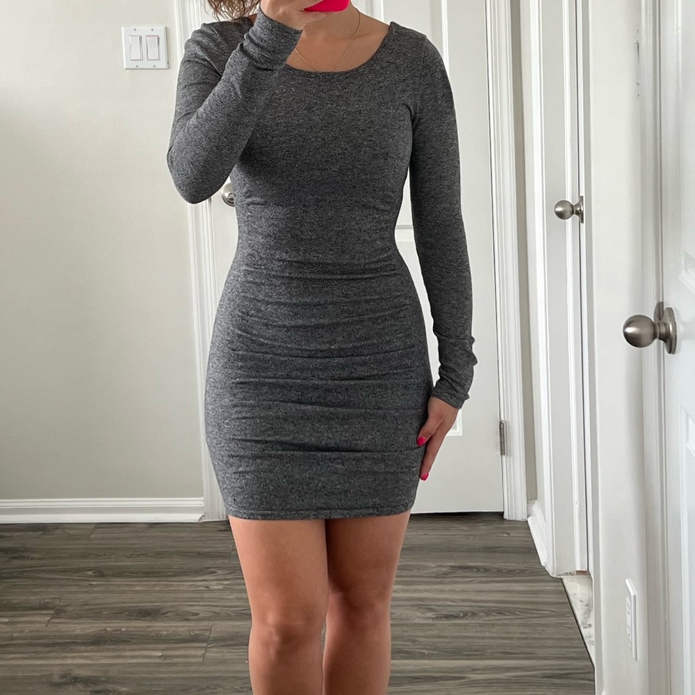 Long Sleeve Dress in Gray